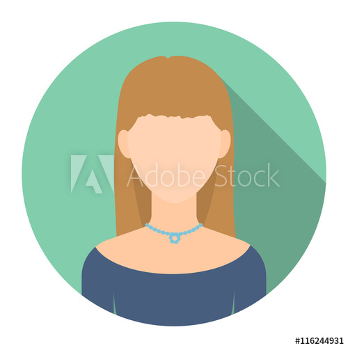 500x500 Brunette Icon Flat Single Avatar,peaople Icon From The Big Avatar