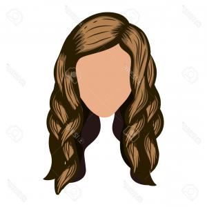 300x300 Flat Icon Hairstyle Brunette Hair Wig Vector Soidergi
