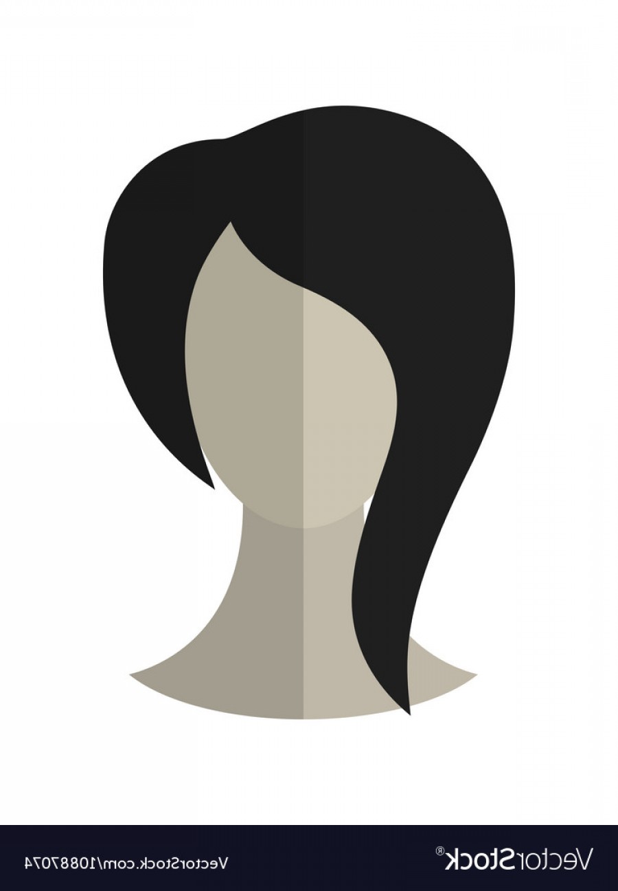 900x1296 Flat Icon Hairstyle Brunette Hair Wig Vector Catchsplace