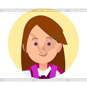 300x300 Portrait Of Brunette Joyful Woman Icon
