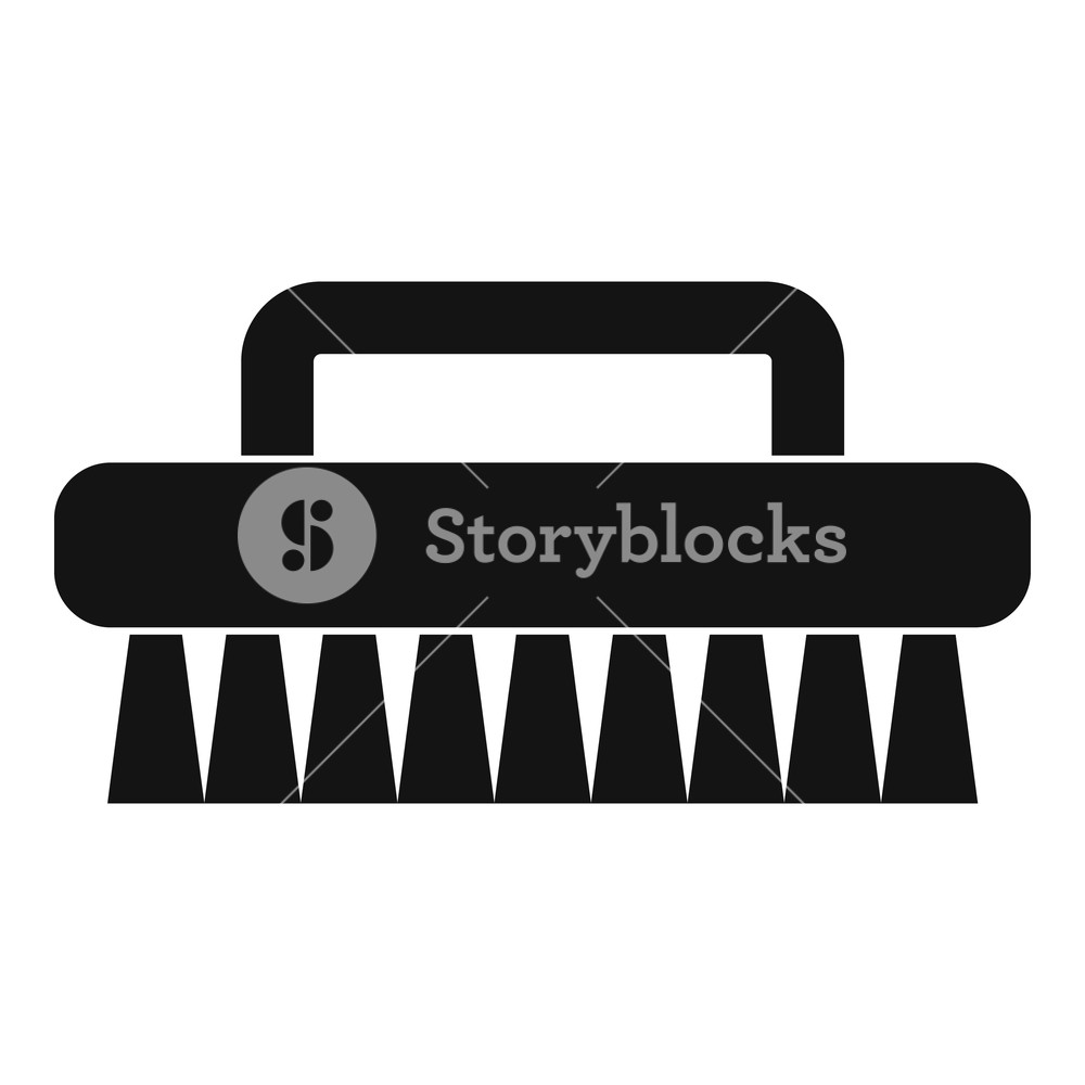 1000x1000 Cleaning Brush Icon Simple Illustration Of Cleaning Brush Vector