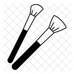 256x256 Makeup Brush Icon Of Glyph Style