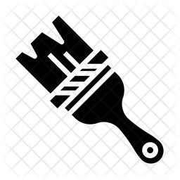 256x256 Paint Brush Icon Of Glyph Style