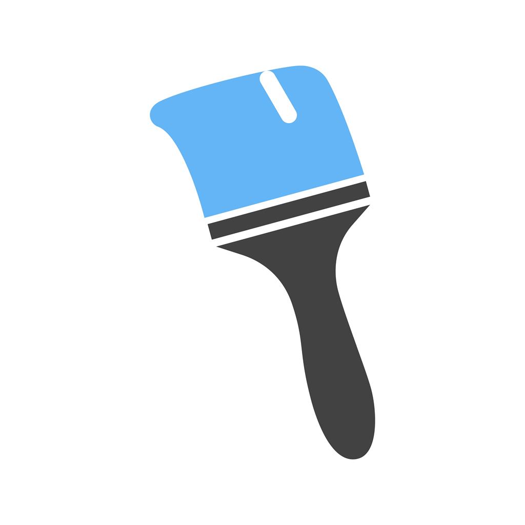 1024x1024 Thick Paint Brush Blue Black Icon