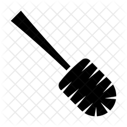 256x256 Toilet Brush Icon Of Glyph Style