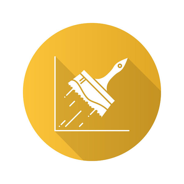 600x600 Big Paint Brush Icon Art Print