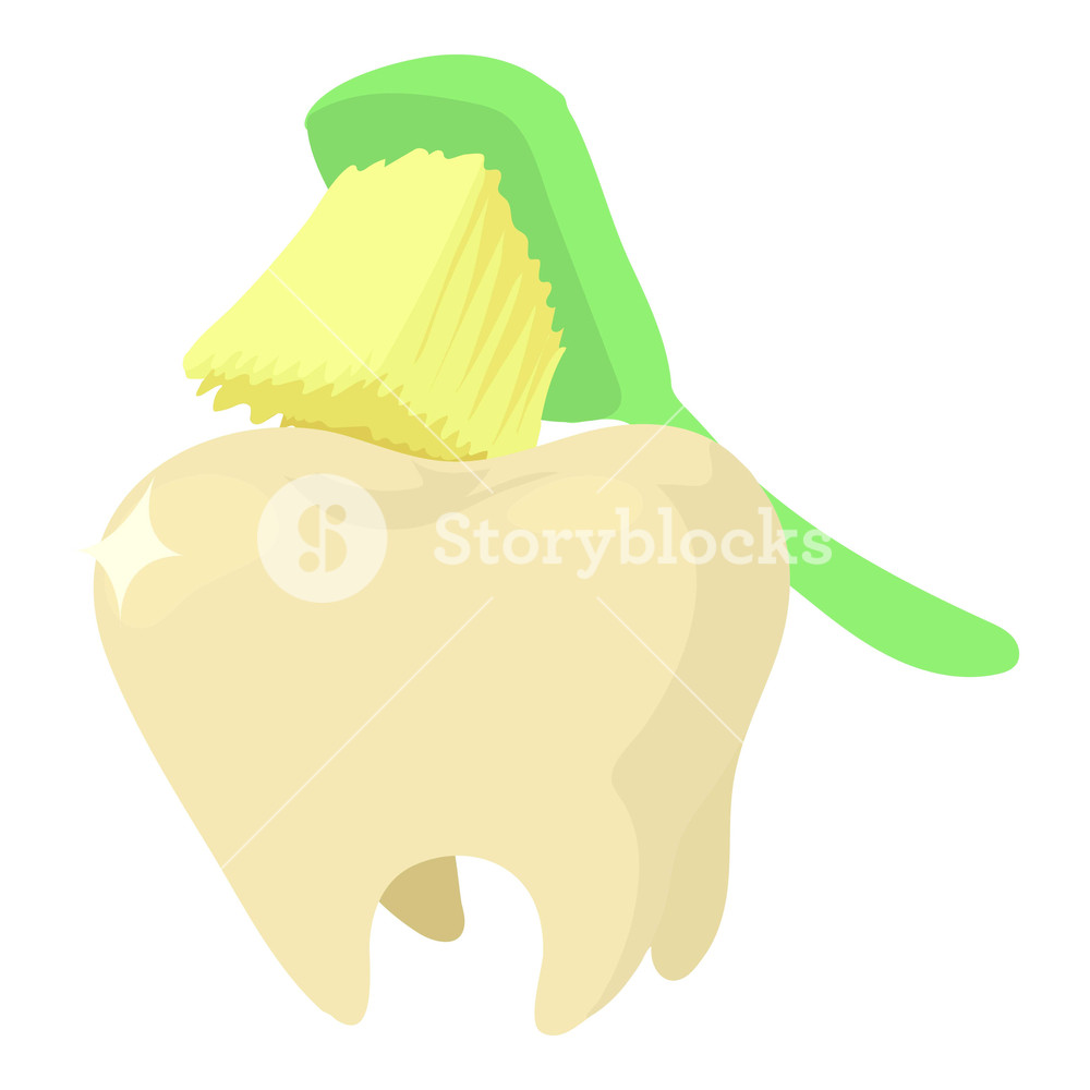 1000x1000 Brushing Teeth Icon Cartoon Illustration Of Brushing Teeth Vector