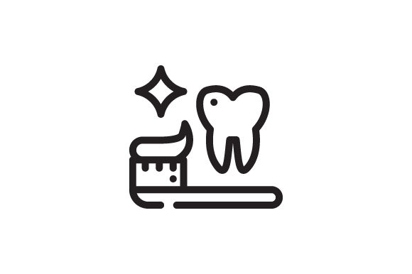 580x386 Tooth Brush Icon Graphic