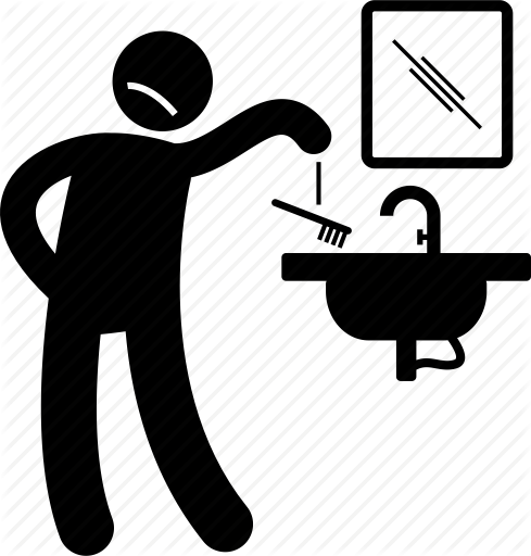 489x512 Brush, Brushing, Dental, Hygiene, No, Poor, Teeth Icon