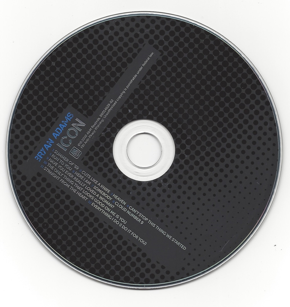 Bryan Adams Icon Cd Professionally Cleaned 1211x1280 Bryan Adams Icon Cd Professionally Cleaned