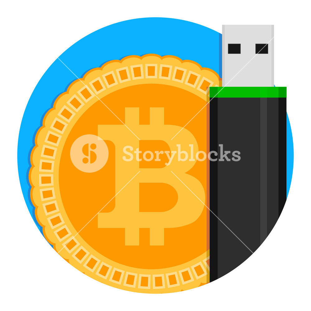 1000x1000 Bitcoin Storage Icon Emblem App Safety Crypto Coin, Web