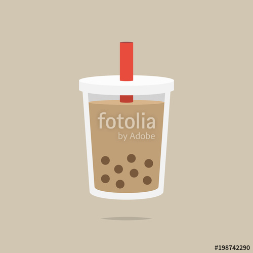500x500 Bubble Tea Icon Vector Stock Image And Royalty Free Vector