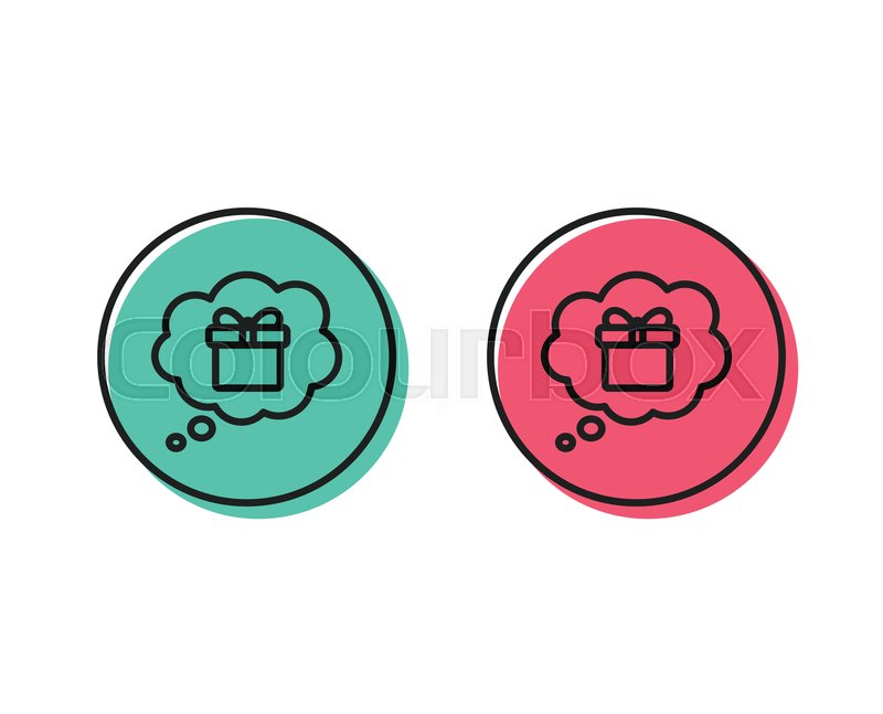 Dreaming Of Gift Line Icon Present Stock Vector Colourbox 800x647 Dreaming Of Gift Line Icon Present Stock Vector Colourbox
