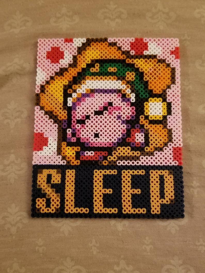 794x1059 Kirby Super Star Sleep Ability Icon Perler Sprite Etsy