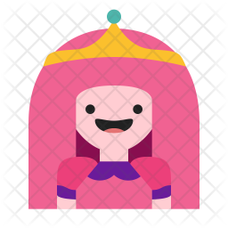 256x256 Princess Bubblegum Icon Of Flat Style