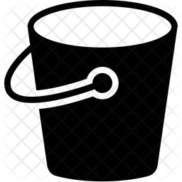 256x256 Bucket Icon Of Glyph Style