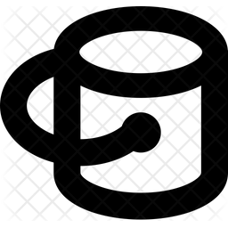 256x256 Bucket Icon Of Line Style
