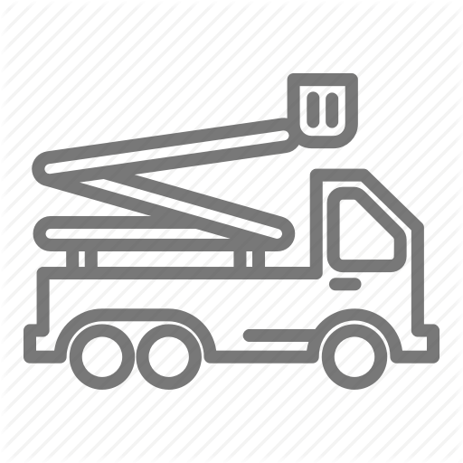 512x512 Bucket, Construction, Crane, Extend, Lift, Truck Icon