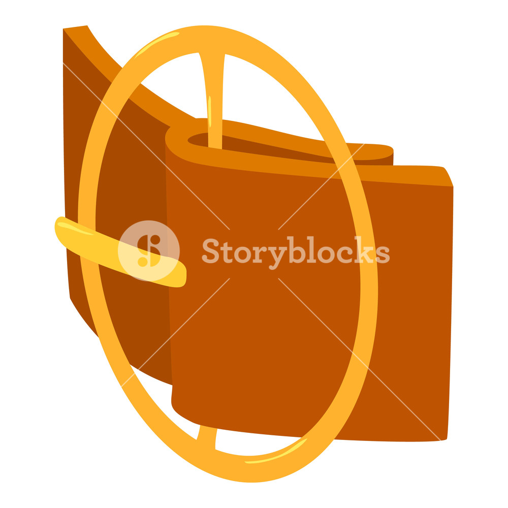 1000x1000 Circular Belt Buckle Icon Isometric Illustration Of Circular Belt