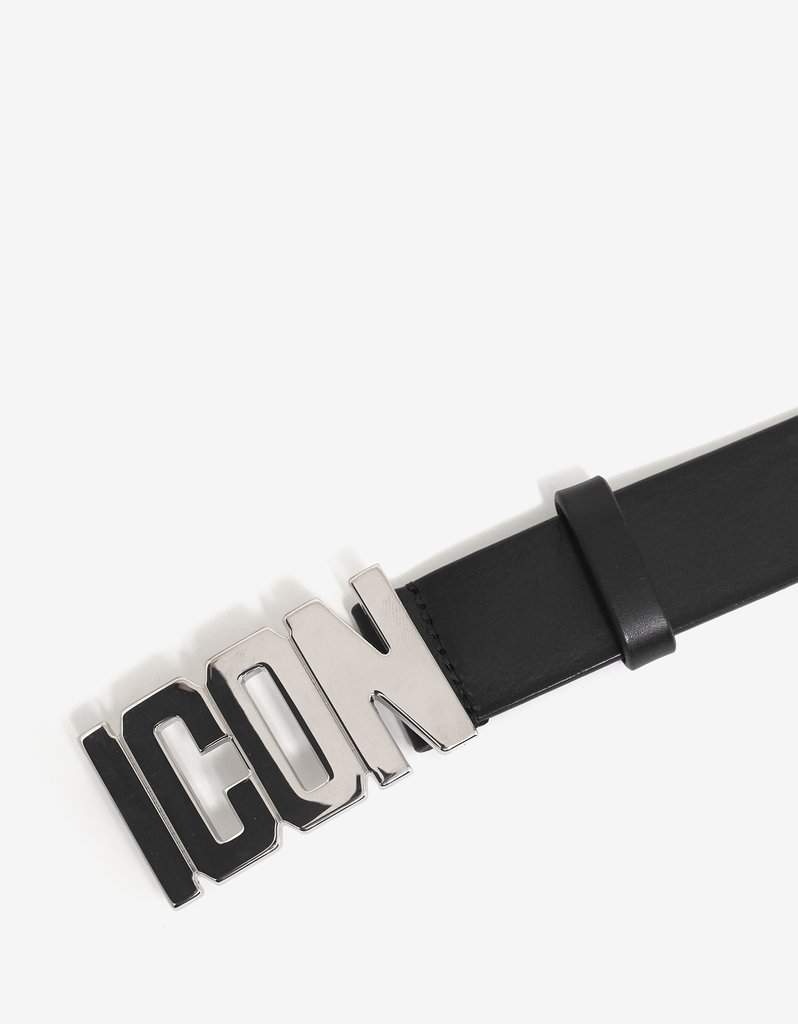 798x1024 Black Icon Logo Buckle Belt