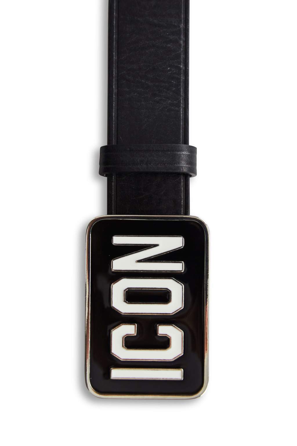 1024x1536 Men's Black Icon Plaque Belt