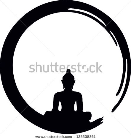 442x470 Enso Zen Circle Of Enlightenment Meditation Buddha Icon Tattoo