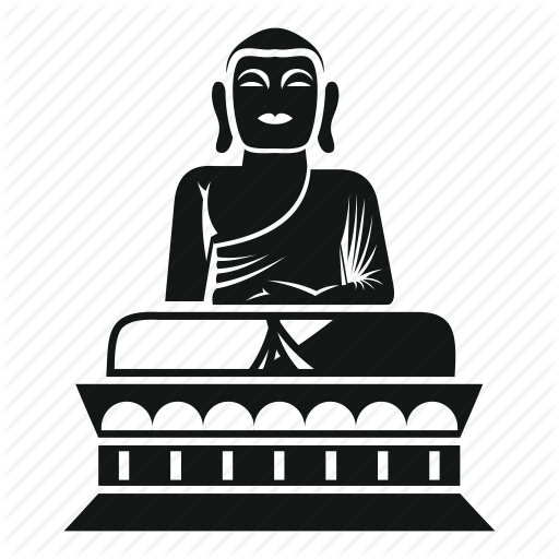 512x512 Asia, Buddha, Buddhism, Illustration, Religion, Spiritual, Statue Icon