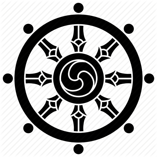 512x512 Buddha, Buddhism, Dharma, Teachings, Wheel Icon