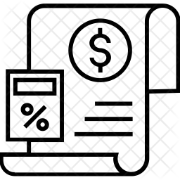 Budget Icon Of Line Style 256x256 Budget Icon Of Line Style