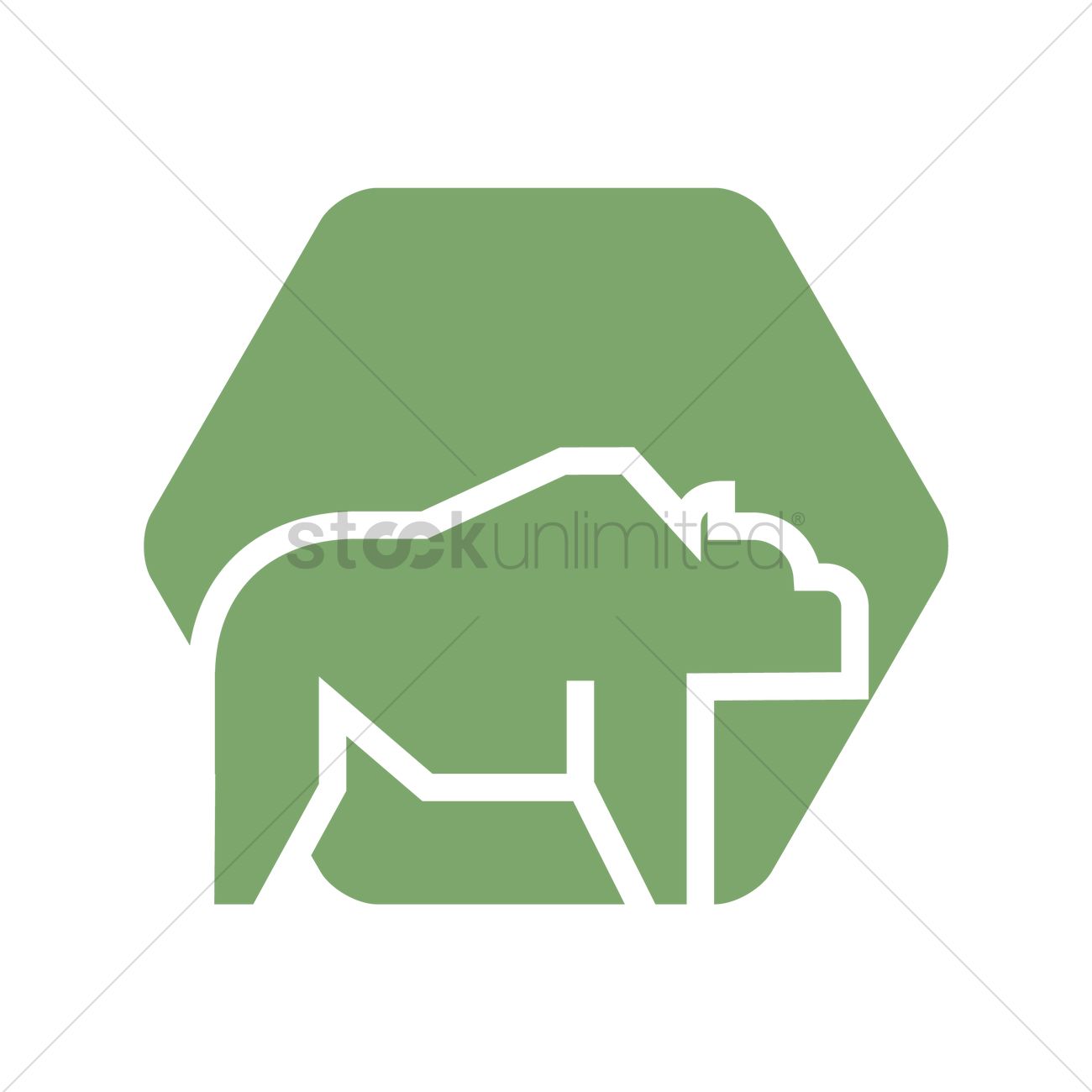 1300x1300 Buffalo Icon Vector Image