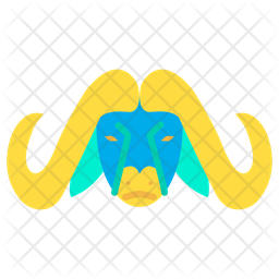 256x256 Buffalo Icon Of Flat Style