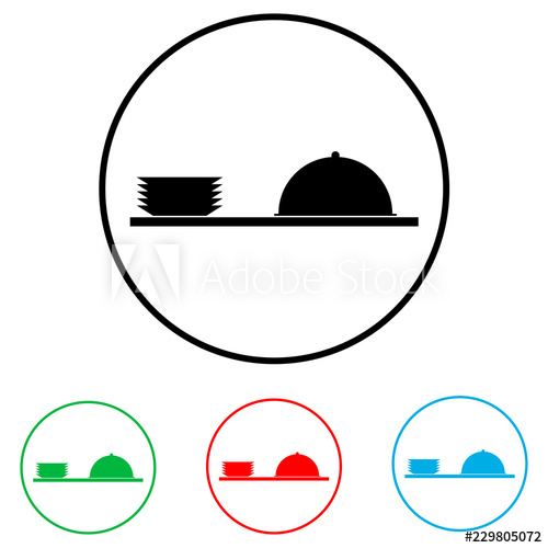 Buffet Icon, Logo On White Background 500x500 Buffet Icon, Logo On White Background