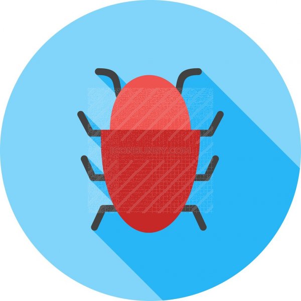 600x600 Bug Report Flat Shadowed Icon
