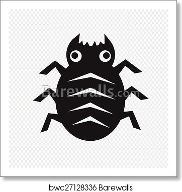 362x382 Cyber Bug Icon, Art Print Barewalls Posters Prints