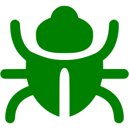 256x256 Green Bug Icon