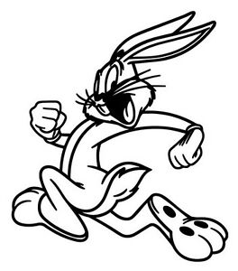 Bugs Bunny Sticker Vinyl Decal Warner Bros Mel Blanc Animation 264x300 Bugs Bunny Sticker Vinyl Decal Warner Bros Mel Blanc Animation
