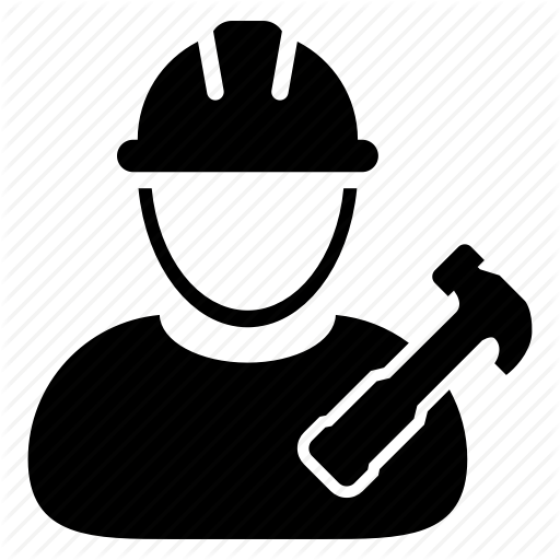 512x512 Builder, Construction, Engineer, Hammer, Hard Hat, User, Worker Icon