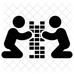 256x256 Building Blocks Icon Of Glyph Style