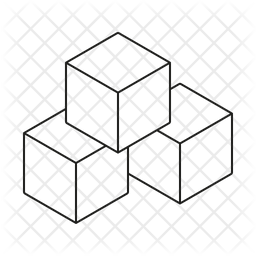 256x256 Building Blocks Icon Of Line Style