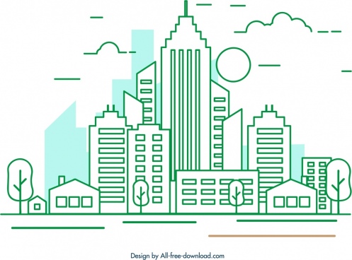 Building Icon Vector Free Vector Download 497x368 Building Icon Vector Free Vector Download