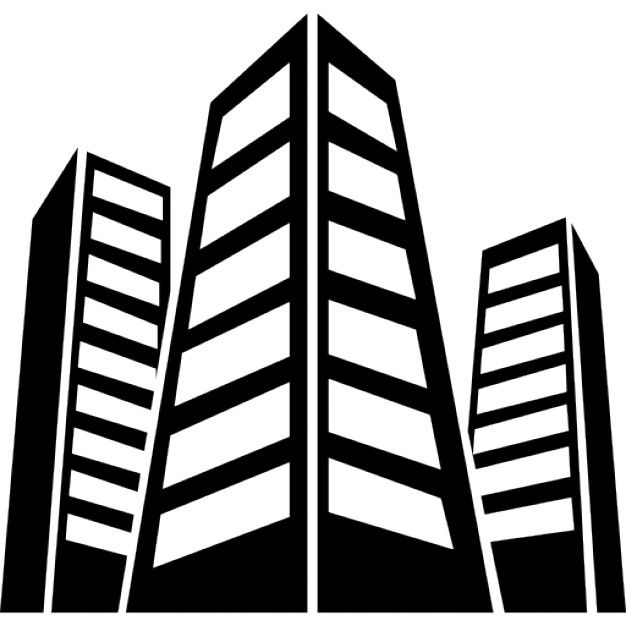 City Buildings Silhouette Icons Free Download Business Card 626x626 City Buildings Silhouette Icons Free Download Business Card
