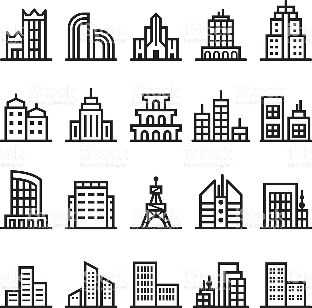 1024x1012 Building Icon Vector