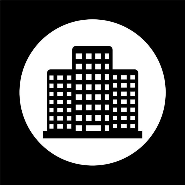 640x640 Office Building Icon, Icon, Vector, Business Png And Vector