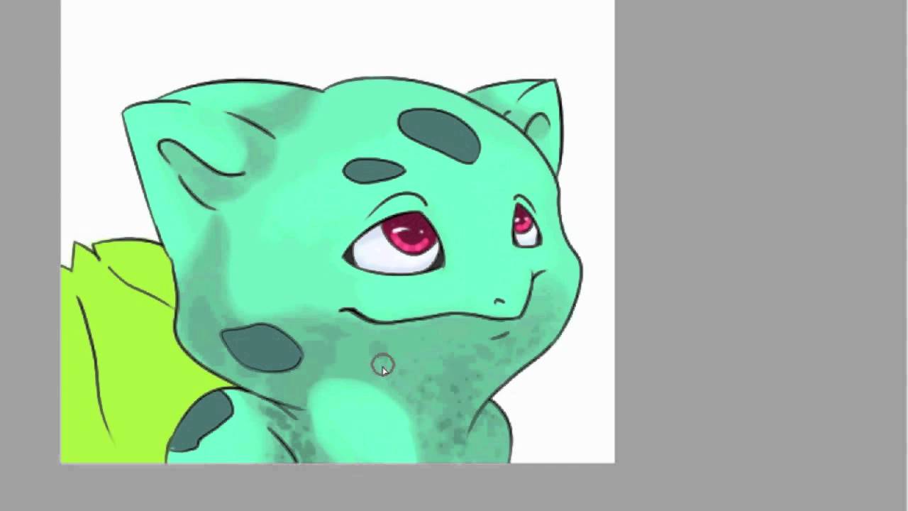 1280x720 Bulbasaur Icon Speedpaint