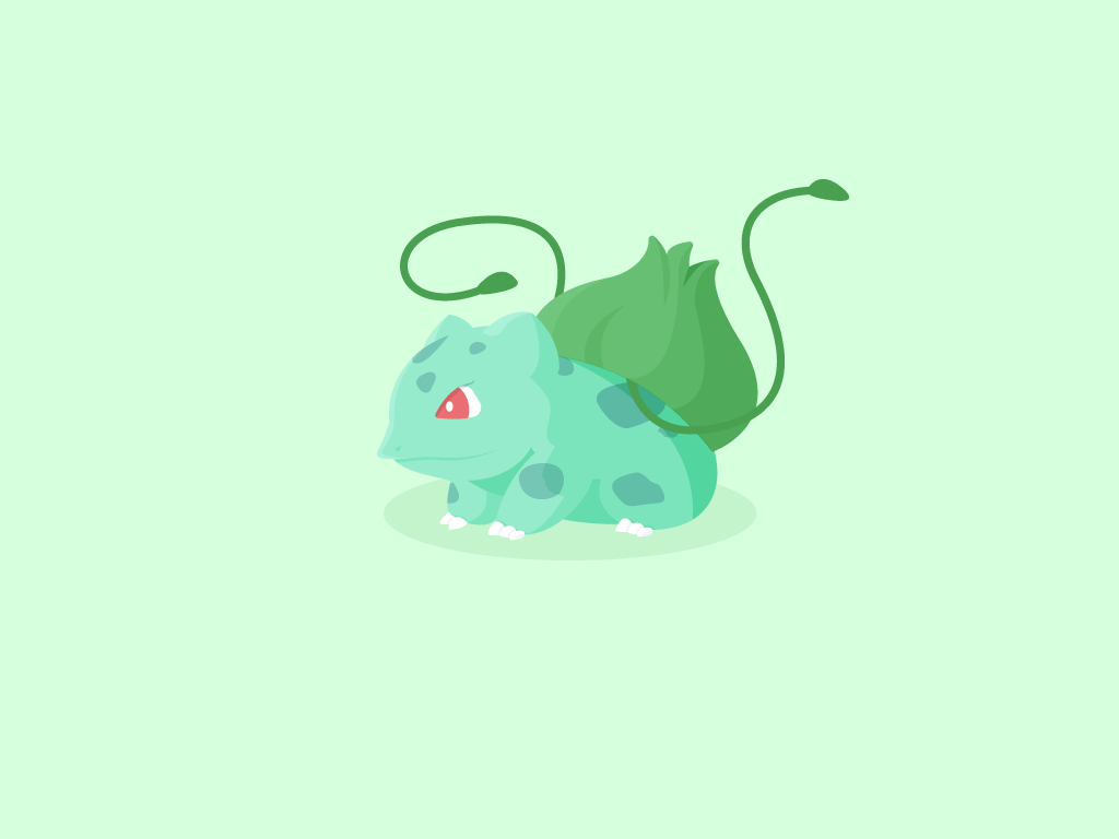 1024x768 Icon A Day Bulbasaur Buy Artwork Redbubble Follow