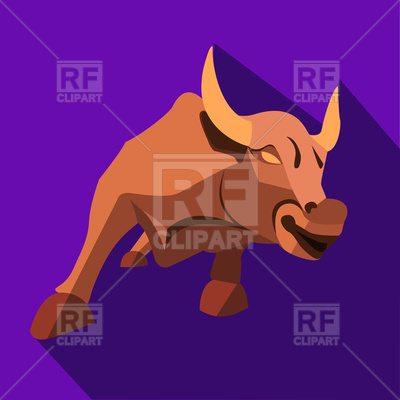 400x400 Bull Icon Vector Image Of Plants And Animals Rodnikovay