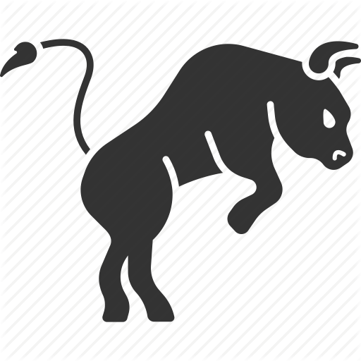 512x512 Bull, Cow, Growth, Positive Trend, Stock Market, Trader Icon