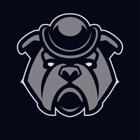 490x490 Bulldog In Hat Mascot Vector Icon