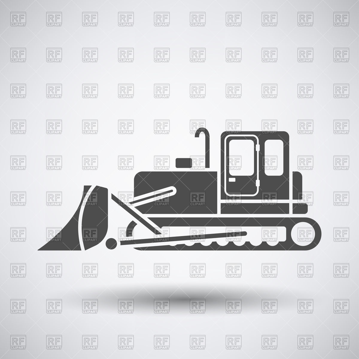 1200x1200 Construction Bulldozer Icon Vector Image Of Transportation