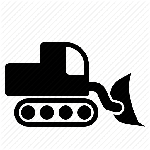 512x512 Bulldozer, Construction Vehicle, Heavy Vehicle Icon